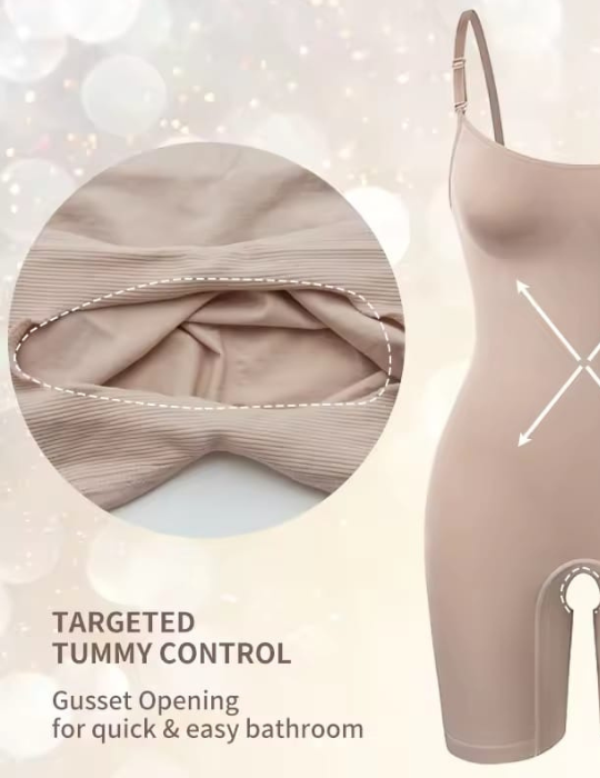 BelleNisa Seamless Bodysuit Shapewear – Tummy Control & Butt Lift